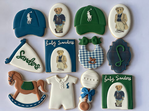 Baby Polo Bear theme cookies