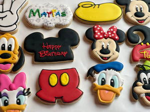 Mickey and friends theme cookies