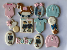 Load image into Gallery viewer, Baby Polo Bear theme cookies