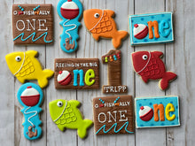 Load image into Gallery viewer, Fish theme One year old Cookies