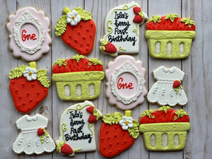 Strawberry theme Cookies