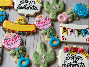 Mexican Baby shower cookies