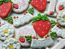 Load image into Gallery viewer, Strawberry theme Cookies