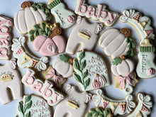 Load image into Gallery viewer, (Pumpkin Fall Baby shower cookies