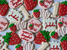 Load image into Gallery viewer, Berry first, Strawberry theme Cookies