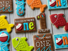 Load image into Gallery viewer, Fish theme One year old Cookies