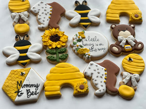 Baby Bear and Bee cookies