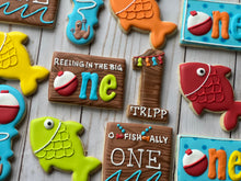 Load image into Gallery viewer, Fish theme One year old Cookies