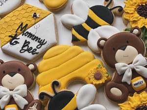 Baby Bear and Bee cookies