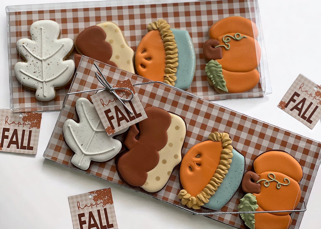 Fall theme gift Cookies- Brown sugar apple cider flavor