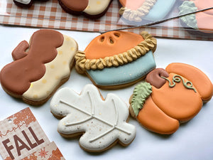 Fall theme gift Cookies- Pumpkin spice latte flavor