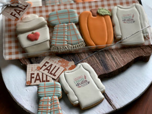 Fall theme gift Cookies- Brown sugar apple cider flavor