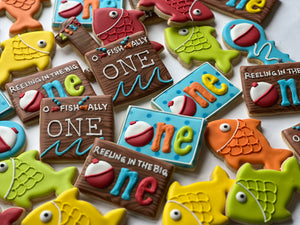 Fish theme One year old Cookies