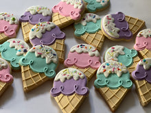 Load image into Gallery viewer, Ice cream cone Summer theme Cookies