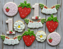 Load image into Gallery viewer, Strawberry theme Cookies