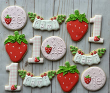 Load image into Gallery viewer, Strawberry theme Cookies