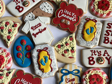 Load image into Gallery viewer, Italian Pizza Party Theme Cookies