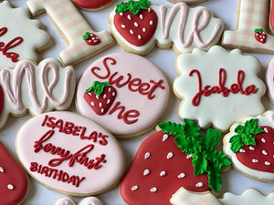 Berry first, Strawberry theme Cookies