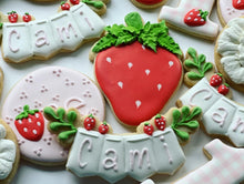 Load image into Gallery viewer, Strawberry theme Cookies