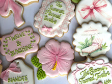 Load image into Gallery viewer, Tropical Summer birthday Cookies- the summer I turned..
