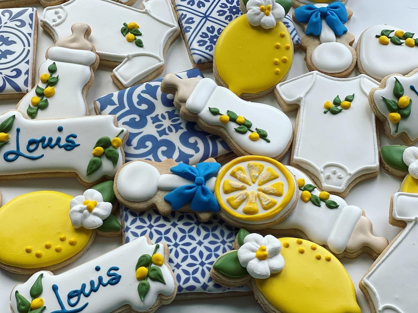 Baby lemon theme Cookies – Luli Sweet Shop