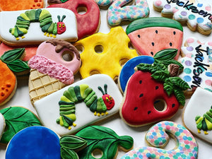 The hungry caterpillar theme Cookies