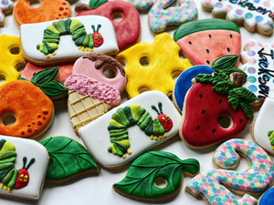 The hungry caterpillar theme Cookies