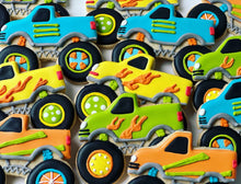Load image into Gallery viewer, Monster truck Theme Cookies