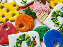 Load image into Gallery viewer, The hungry caterpillar theme Cookies