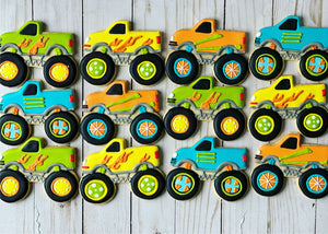 Monster truck Theme Cookies