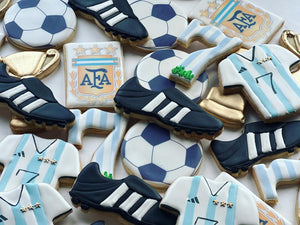 Soccer theme cookies