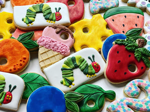 The hungry caterpillar theme Cookies