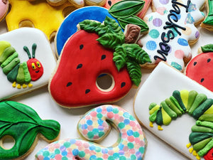 The hungry caterpillar theme Cookies