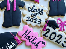 Load image into Gallery viewer, Graduation theme cookies