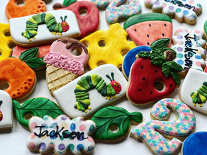 The hungry caterpillar theme Cookies