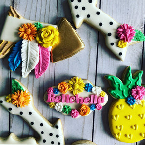 Tropical Boho Theme Cookies