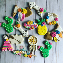 Load image into Gallery viewer, Tropical Boho Theme Cookies