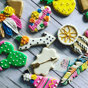 Tropical Boho Theme Cookies