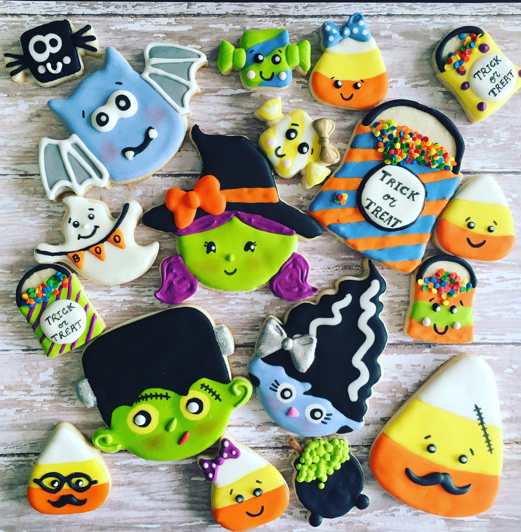 Halloween Characters Sugar  Cookies