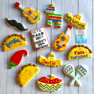 Taco Tuesday cookie theme