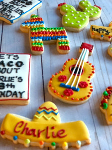 Taco Tuesday cookie theme