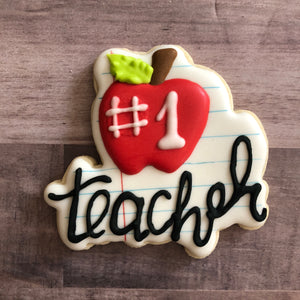 Teacher appreciation cookies