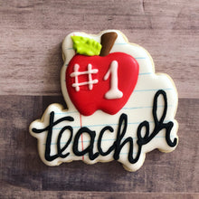 Load image into Gallery viewer, Teachers, Back to School cookies