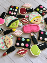 Load image into Gallery viewer, Spa makeup theme Cookies