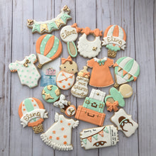Load image into Gallery viewer, Air Balloon Baby shower cookies