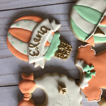 Load image into Gallery viewer, Air Balloon Baby shower cookies