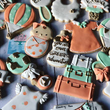Load image into Gallery viewer, Air Balloon Baby shower cookies