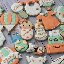 Load image into Gallery viewer, Air Balloon Baby shower cookies