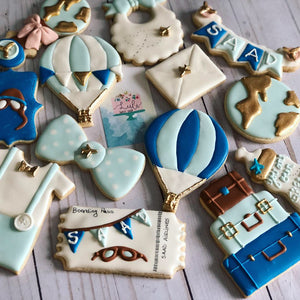 Travel Baby shower cookies