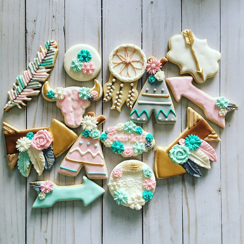 Boho Theme Cookies